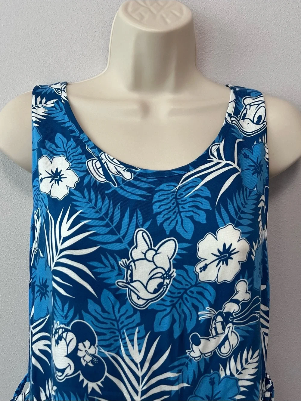 Disney Hawaiian Tropical Floral Dress Size L